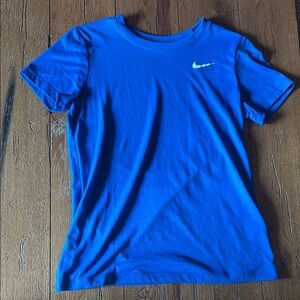 Nike Blue Short Sleeve Tee Athletic Performance